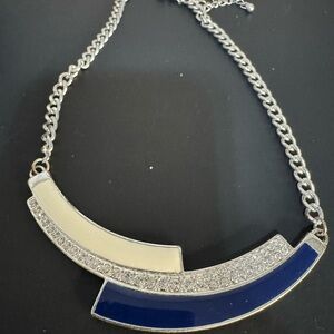 Blue White Levels Necklace
